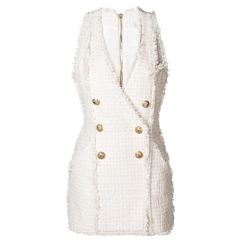 V-neck Mini Casual Dress