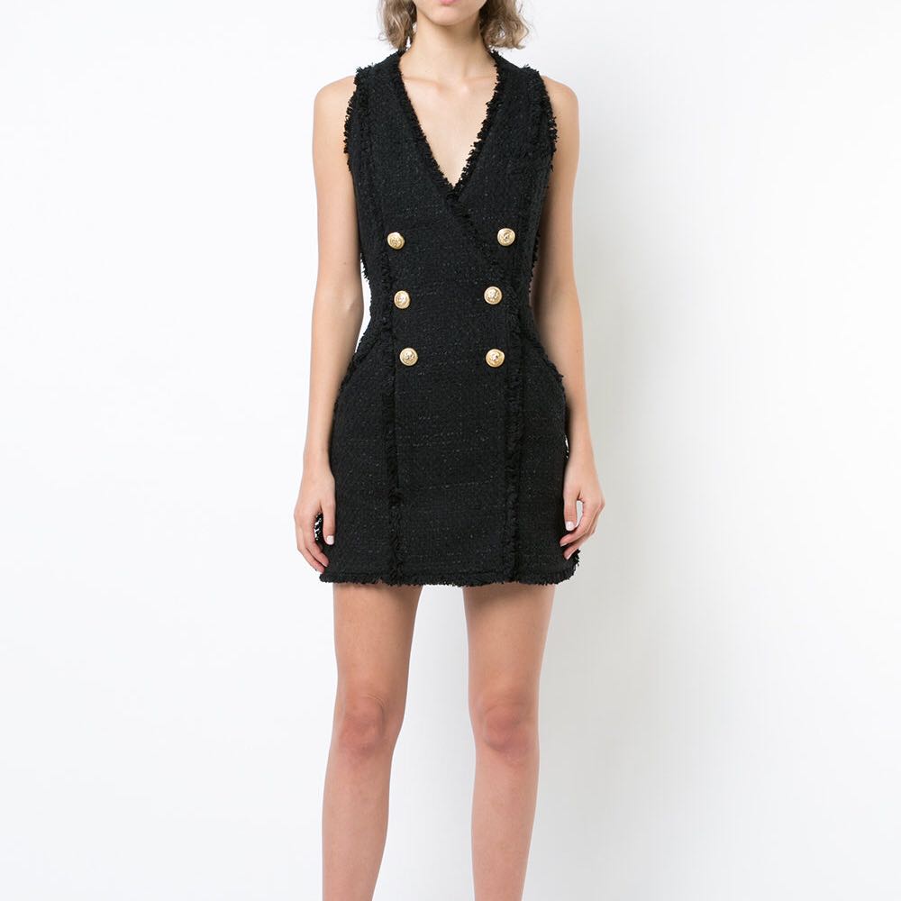 V-neck Mini Casual Dress