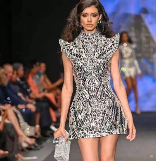 Mirror Beading Dress