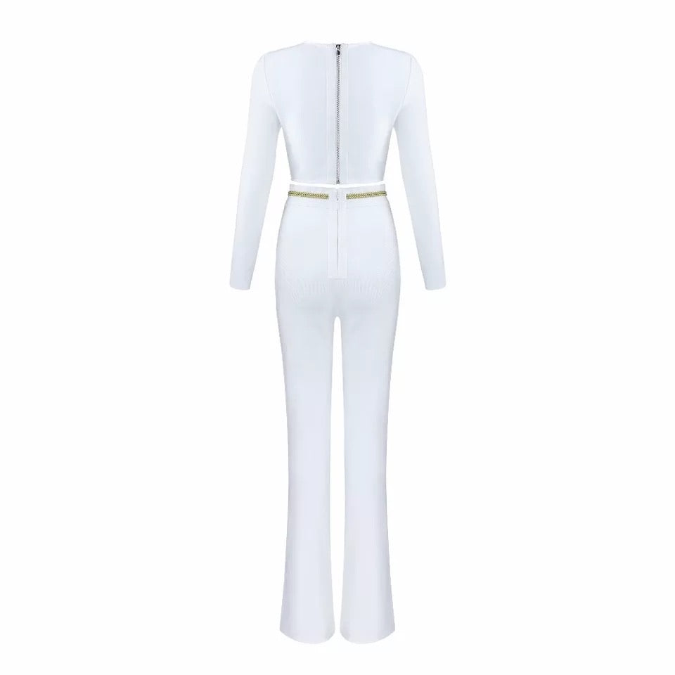GEORGIA WHITE CROP TOP + PANTS